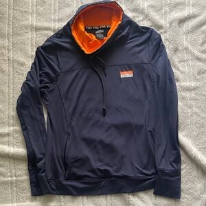 Victorias Secret Dark Blue/ Orange pullover Size L